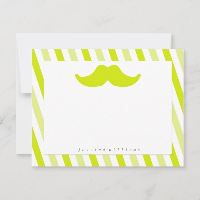 Carte De Correspondance Papier Moustache (Devant)