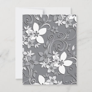 Carte De Correspondance Papier mural à fleurs 2