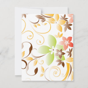 Carte De Correspondance Papier mural à fleurs 5