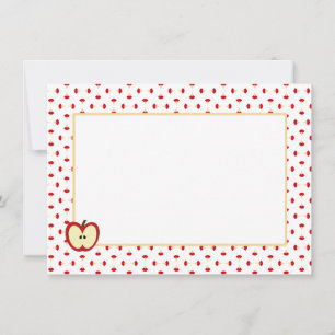 Carte De Correspondance Papier personnel Apple Cores