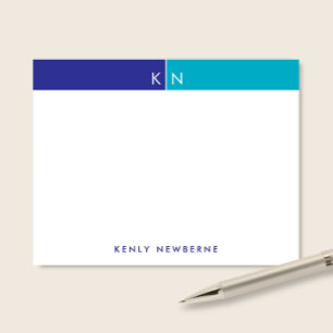 Carte De Correspondance Papiers à lettres à anneau bleu et turquoise avec 