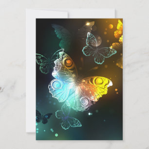 Carte De Correspondance Papillon lumineux et papillons de nuit