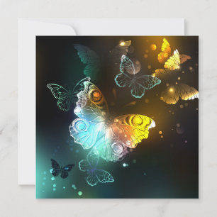 Carte De Correspondance Papillon lumineux et papillons de nuit