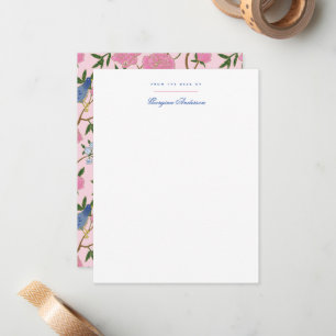 Carte De Correspondance Papillons et oiseaux Papeterie personnelle florale