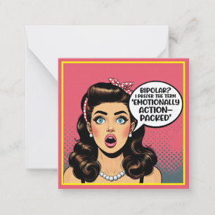 Carte De Correspondance Paquet d'action Pinup_Rétro