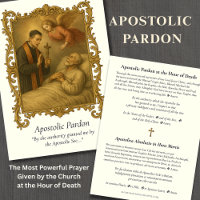Pardon apostolique Long Forme Prière latine