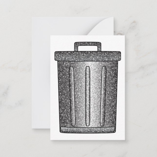 Carte De Correspondance Parties scintillant de déchets (Devant)