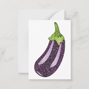 Carte De Correspondance Parties scintillant Eggplant
