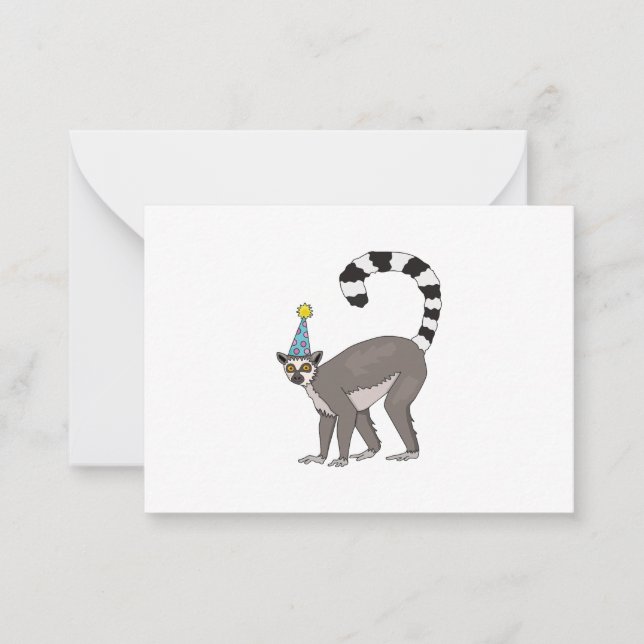 Carte De Correspondance Party Lemur (Devant)
