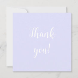 Carte De Correspondance Pastel Periwinkle Purple Merci Notes