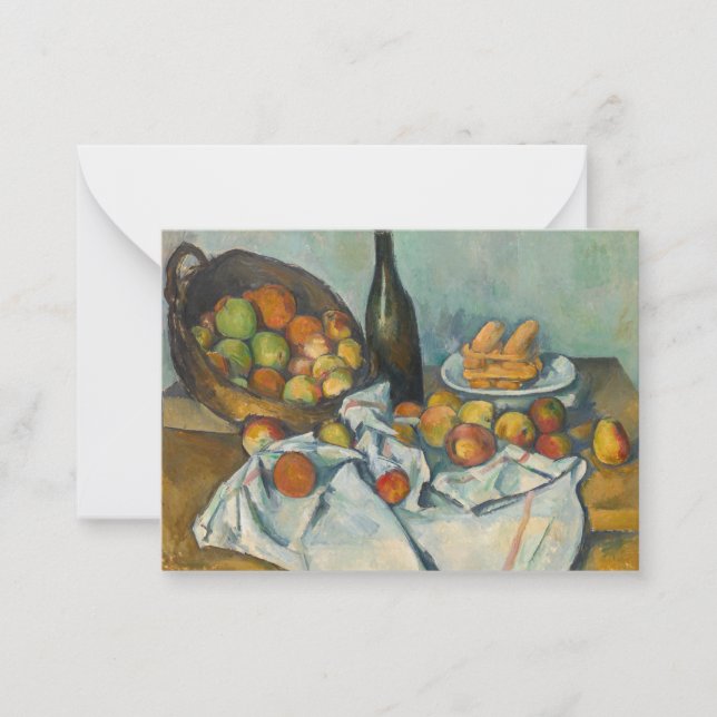 Carte De Correspondance Paul Cezanne - Le panier des pommes (Devant)
