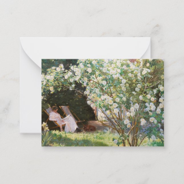 Carte De Correspondance Peder Severin Kroyer - Roses (Devant)