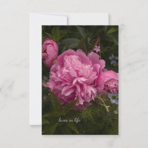 Carte De Correspondance Peine rose et amour dans un brouillard