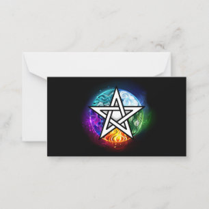 Carte De Correspondance pentagramme du Wiccan