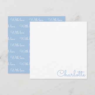 Carte De Correspondance Personalized Script Name  Note Card
