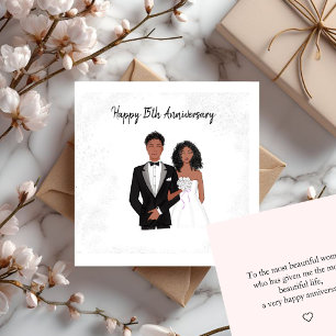 Carte De Correspondance Personnalisé, Joyeux Anniversaire, couple noir,