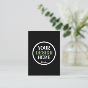 Carte De Correspondance personnalisé, unique, élégant et minimaliste