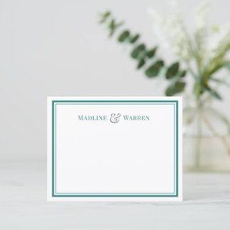 Carte de correspondance personnalisée pour couple