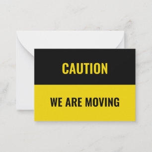 Carte De Correspondance Personnaliser, personnalisation Moving address inf