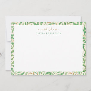 Carte de correspondance personnelle Feuilles Vinta