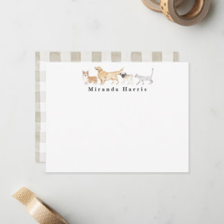 Carte de correspondance personnelle pour chiens et