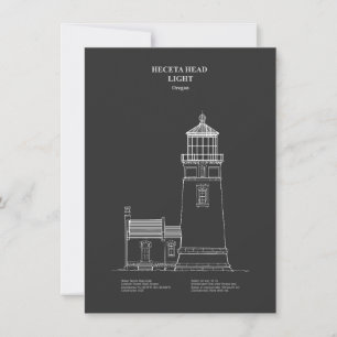 Carte De Correspondance Phare de Heceta Head - Oregon - PD