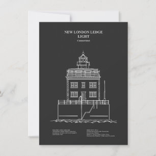 Carte De Correspondance Phare de New London Ledge - Connecticut – PD