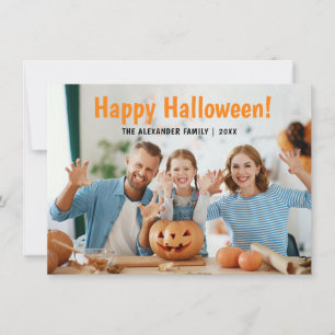 Carte De Correspondance Photo de famille Joyeux Halloween