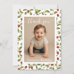Carte De Correspondance Photo de fête d'anniversaire à bordure blanche min