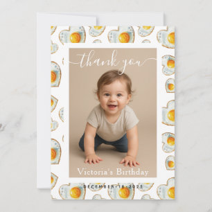 Carte De Correspondance Photo de fête d'anniversaire à bordure blanche min