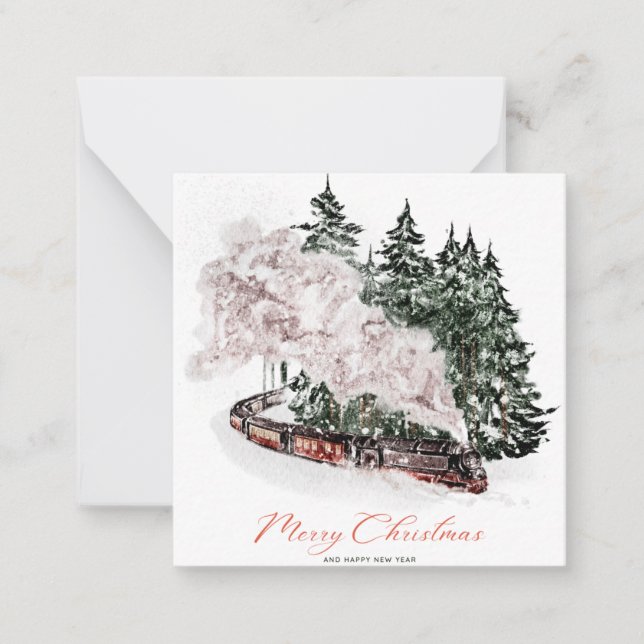Carte De Correspondance Photo de Noël (Devant)