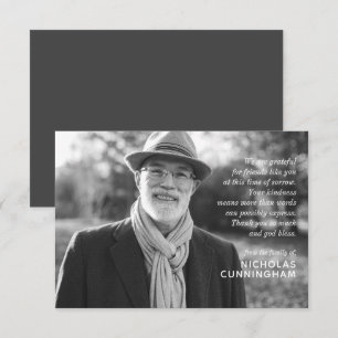 Carte De Correspondance Photo et message personnalisés et élégants