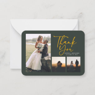 Carte De Correspondance Photos Mariages à la main Merci