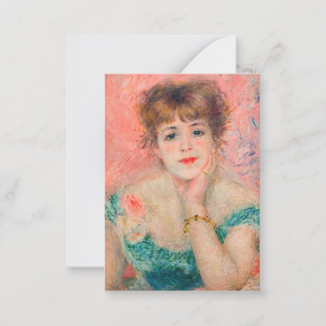 Carte De Correspondance Pierre-Auguste Renoir - Actrice Jeanne Samary (Devant)