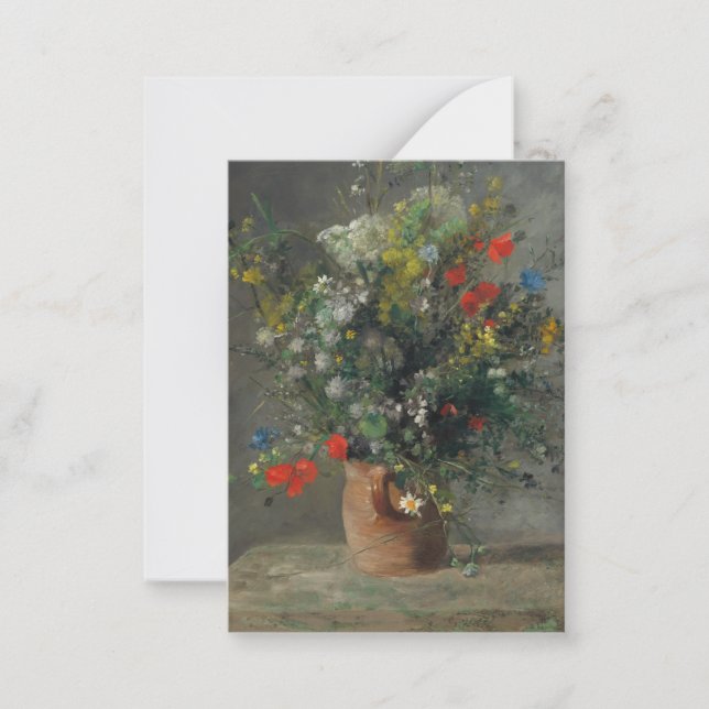 Carte De Correspondance Pierre-Auguste Renoir - Fleurs dans un Vase 1866 (Devant)