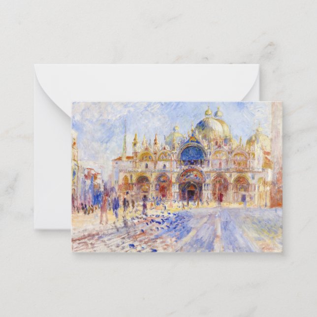 Carte De Correspondance Pierre-Auguste Renoir - Venise, Piazza San Marco (Devant)