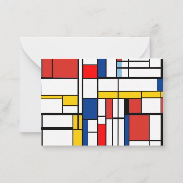 Carte De Correspondance Piet Mondrian (Dos)