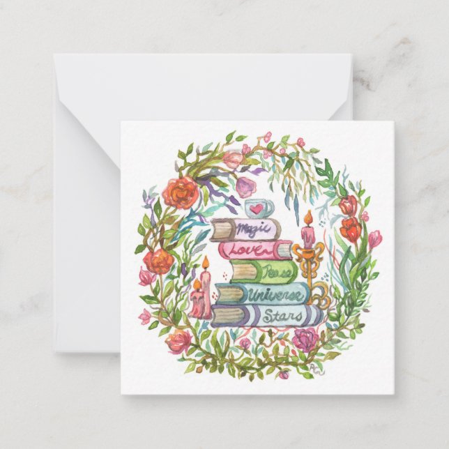 Carte De Correspondance Pile de livres (Devant)