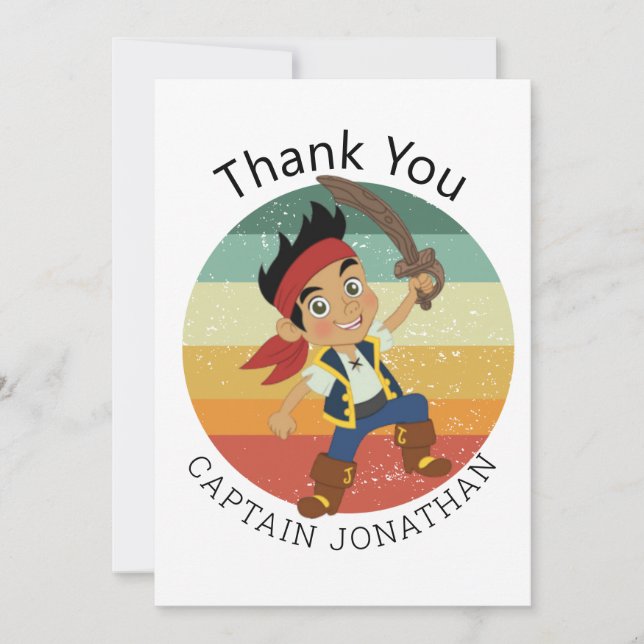 Carte De Correspondance Pirate merci (Devant)