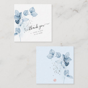 Carte De Correspondance PixDezines Dusty Blue H2 Eucalyptus Branch