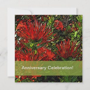 Carte De Correspondance Plante Firebush avec zone de texte verte olive