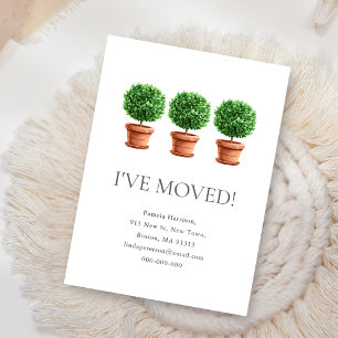 Carte De Correspondance Plante opiacés J'ai déménagé Nouvelle adresse