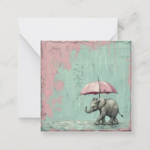 Carte De Correspondance Pluie ou brillance, envoyer des sourires : Paraplu
