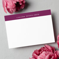PLUM PURPLE PERSONNALISÉ NOM DE FAMILLE MONOGRAM