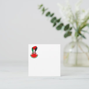 Carte De Correspondance Poing de résistance palestinienne sur Watermelon