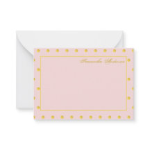 Pointe Polka Rose or Girl personnalisée