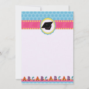 Carte De Correspondance Points Whimsical Diplôme d'études préscolaires/mat
