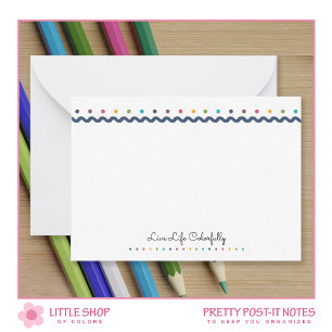 Carte De Correspondance Pois Rainbow personnalisables