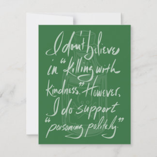 Carte De Correspondance Poisoning Politely