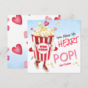 Carte De Correspondance Popcorn Love Funny